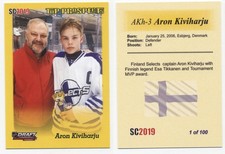 2019 SC2019 #3 Aron Kiviharju Esa Tikkanen rookie top prospects gold /100