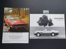 ASTON MARTIN VOLANTE  2 x BROCHURE