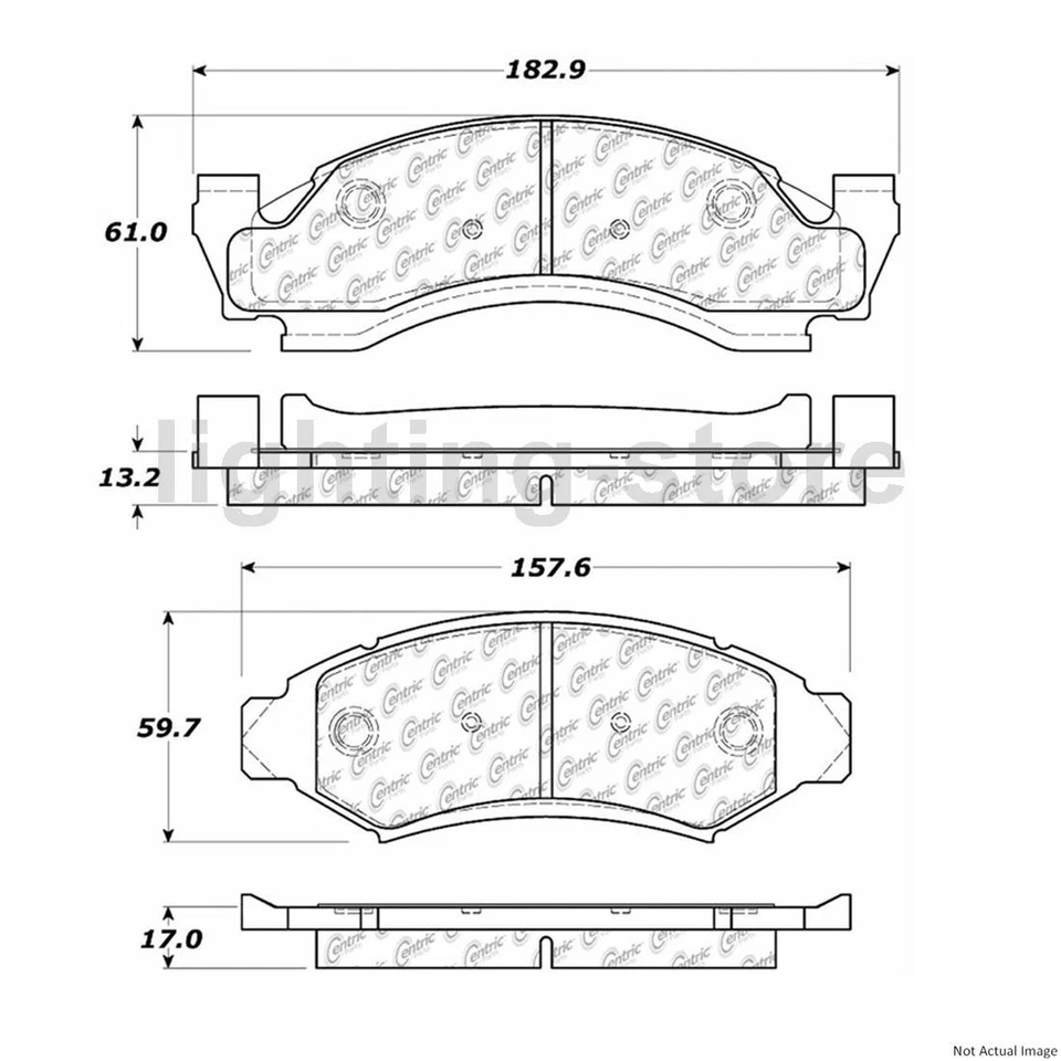 3 Front Brake Pad Set Brake Rotors Fits Ford E-150 Econoline 4.9L 5.8L 5.0L Foto 4 de 4