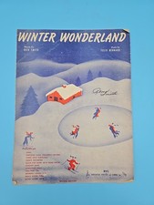 Winter Wonderland 1934 Sheet Music Holiday Christmas Dick Smith Felix Bernard