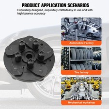 Universal Tire Adapter Wheel Balancer Finger Plate 5 Lug Fit 40mm Shaft Diameter