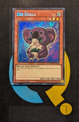 MZMU-EN062 Des Koala Chibi Art Secret Rare 1st Edition YuGiOh 