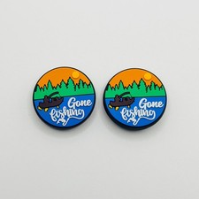 Fishing Charms Fits Crocs SET OF 2 Shoe Clog Charms Real UK Seller 🇬🇧