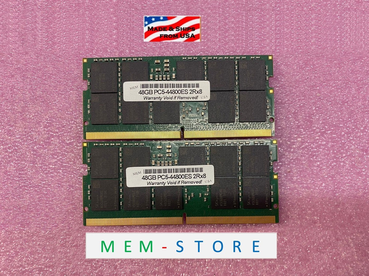 96GB 48GBx2 ECC SODIMM DDR5 5600MHz Compatible RAM for Minisforum