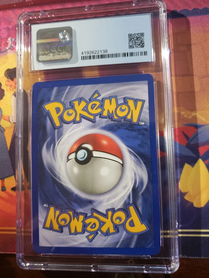 CGC 9 MINT Machamp 1999 Base Set 1st Edition 8/102 Cosmos Holo Pokemon - Image 2 of 2