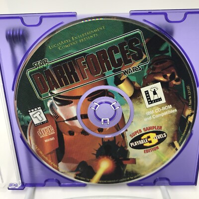 Star Wars Dark Forces PC 1994 Super Sampler Edition with 3 Playable Levels