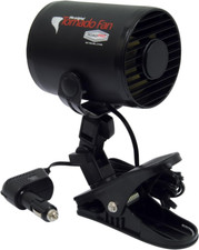 RPSC-857 12-Volt Tornado Truck Fan with Mounting Clip, Small 12V Cooling Fan, Bl