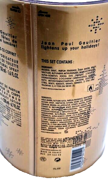 ❤️Jean Paul Gaultier,FRAGILE,1.6oz EDT & 6.7oz BodyLotion SET