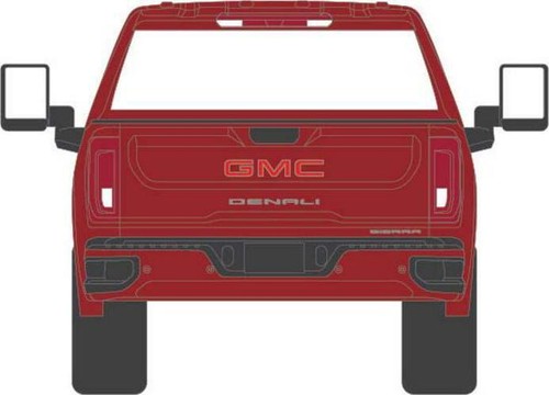 2022 GMC Sierra 2500 Denali Cayenne Red Exclusive Diecast 1:64 Scale Model - Picture 4 of 6