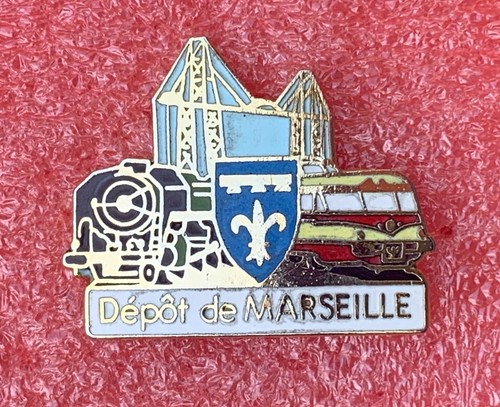 T16 Pins SNCF TRAIN Entretien DEPOT DE MARSEILLE Ecusson Vintage Lapel pin