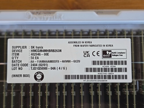 96GB Hynix DDR5 PC5-6400 RDIMM 288-pin ECC Reg RAM HMCGM4MHBRB263N 6400B New - Picture 4 of 4