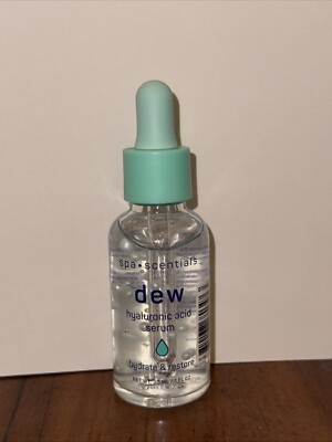 Spa Scentials Dew Hyaluronic Acid Serum Hydrate & Restore 1 fl oz New