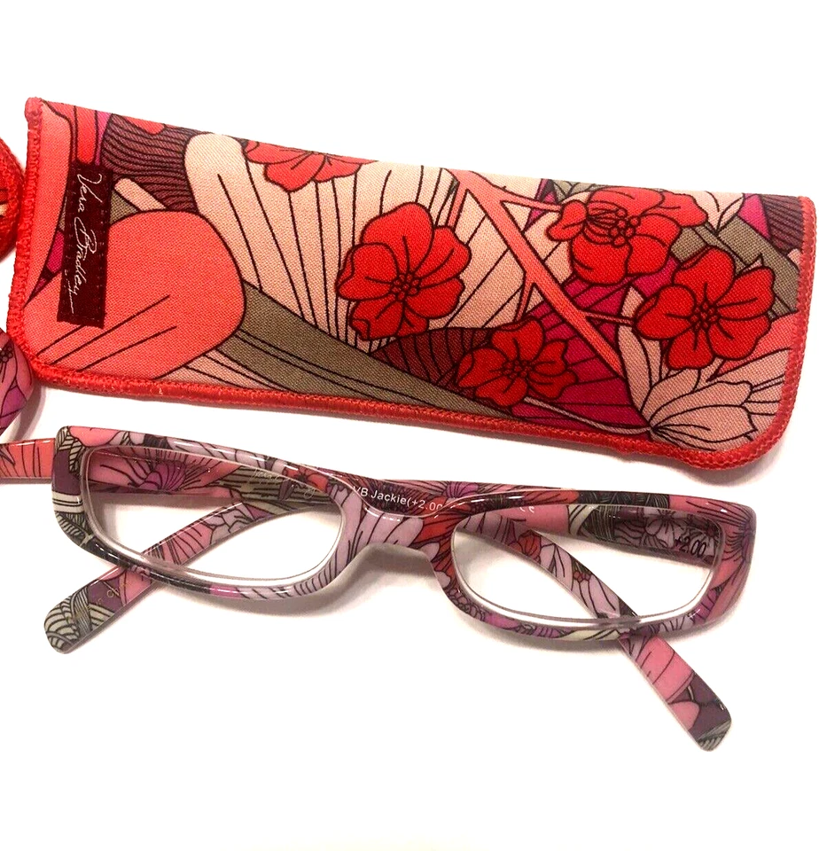 NUEVO VERA BRADLEY Gafas de Lectura JACKIE Bohemian Blooms +2.50 Lote De 2 Foto 3 de 4