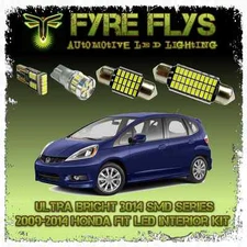 White LED interior lights package kit for 09-14 Honda Fit 6 pcs 3014 series SMD