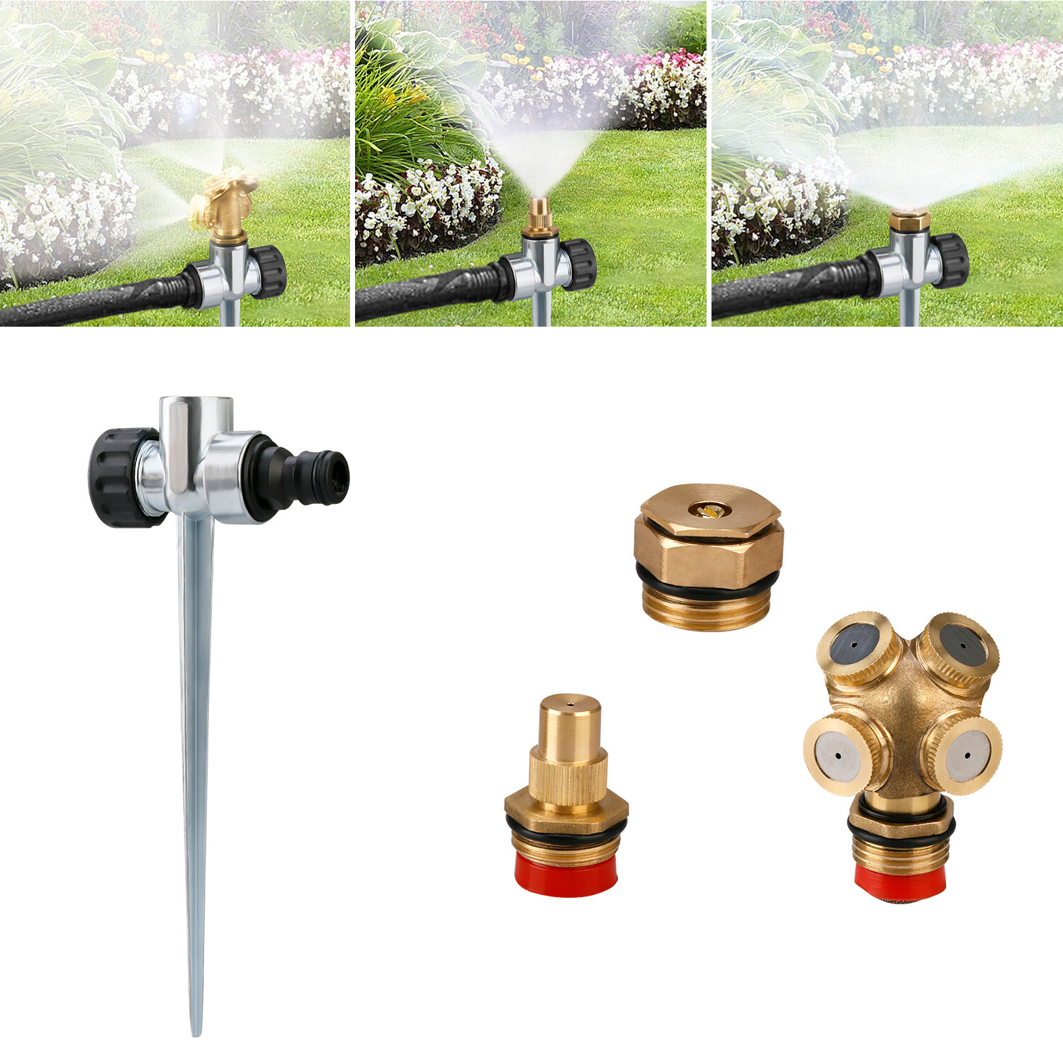 Heavy Duty Garden Lawn Sprinkler Watering Irrigation Unit Garden Hose