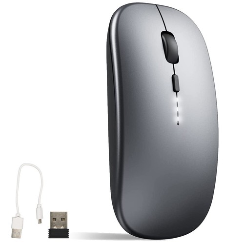 Wireless Bluetooth Mouse Rechargeable Dual Mode Silent Ergonomic For PC Laptop - Picture 10 of 13