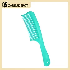 1Pcs Plastic Detangling Hair Comb Double Row Tooth Hair Comb 7.87"x1.77" Green