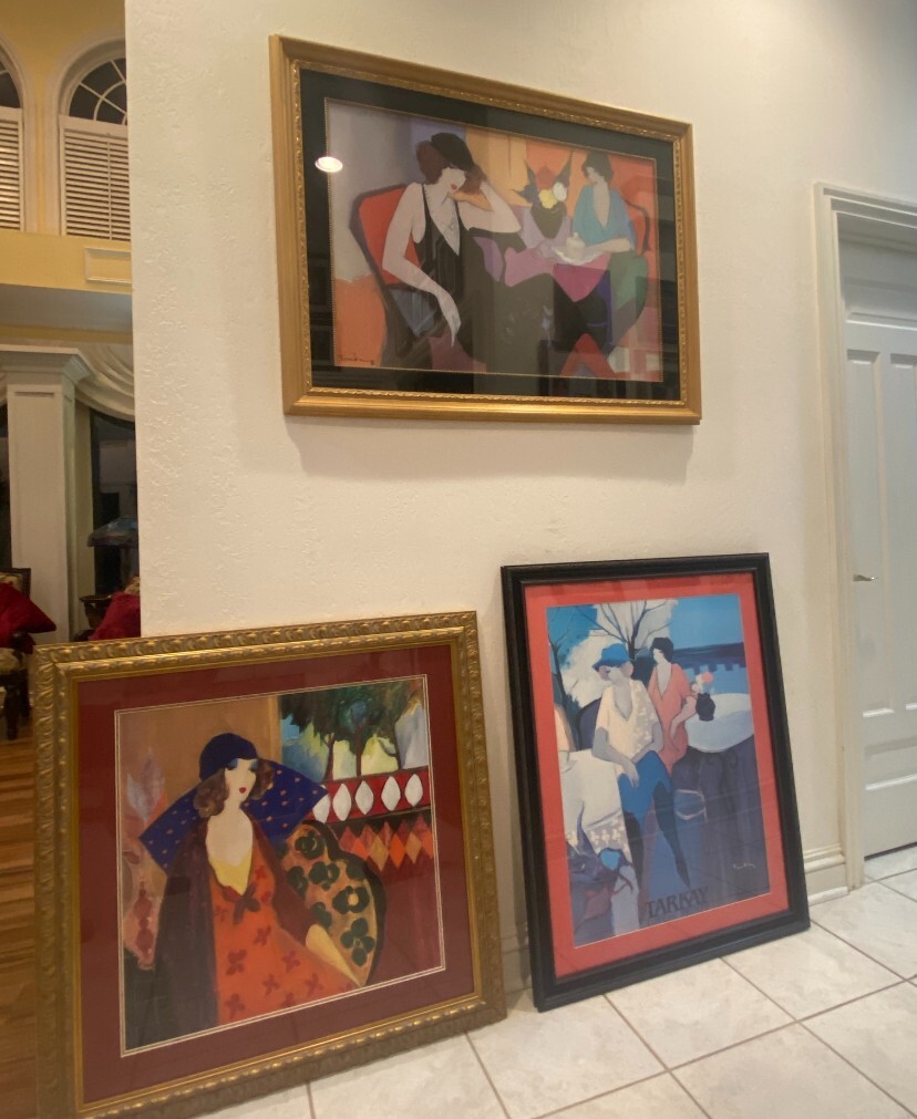 Large Custom Framed Tarkay Prints eBay