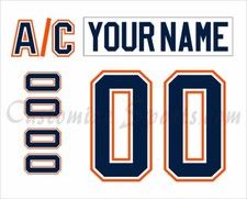 Bakersfield Condors Customized Number Kit For 2018-Present Home Uniform