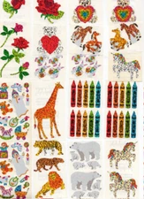 23 Mods Vintage Hambly Studios Glitter Prismatic Stickers /Unicorns