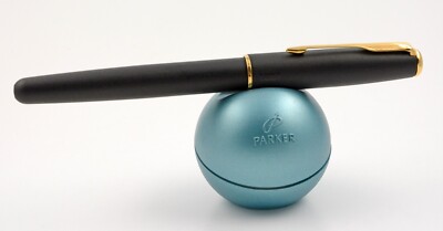 Vintage Parker Sonnet Füller Schwarz fountain pen gold-plated nib S matte black