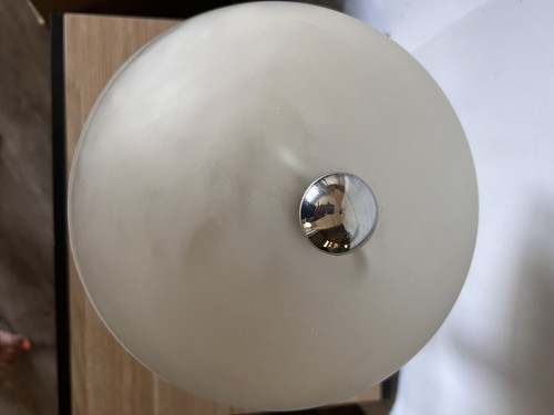 Lampenschirm Chrom matt Art Deco Lampe funktionstüchtig - Bild 9 von 13