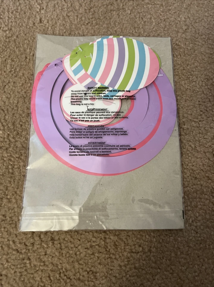 Creative Converting Dizzy Danglers Bunny / Eggs - 5 Count - Image 2 of 2