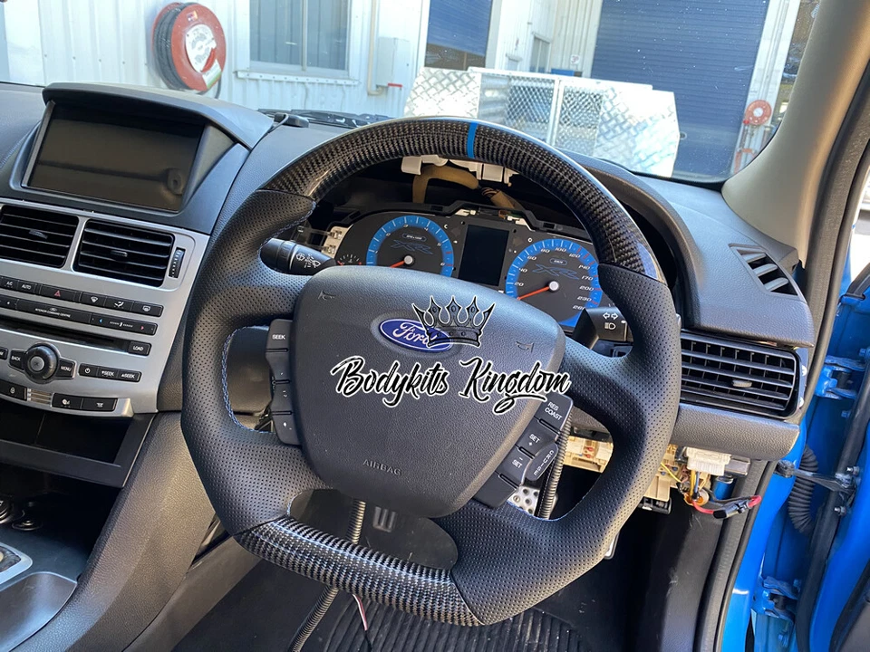 Ford BA BF falcon fg fgx fpv carbon fiber steering wheel bar xr6 xr8 fpv spoiler - Image 2 of 4