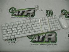 Apple A1048 EMC 1944 Wired Keyboard w/ 2 USB Ports  Apple Mouse