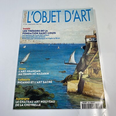 1998 Julliet-Août L objet D art Magazine Saint Louis Foundation (CP115)