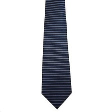 Venetto Boys' Polyester Zip-Up Striped Neck Tie Blue Multi 3 7/8" x 20"