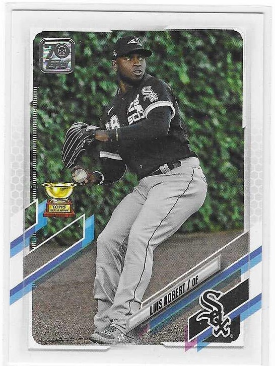 2021 TOPPS SERIES 1 #223 LUIS ROBERT 70TH ANNIVERSARY ROOKIE CUP WHITE SOX