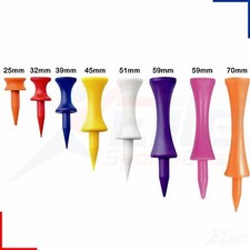 Plastic Castle Golf Tees All Colours/Sizes - Packs of 10 Golf Tees *FREE UK P+P*