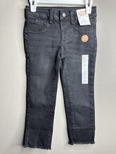 Jumping beans girls jeans pants clothing black size 4 distressed new girlfriend