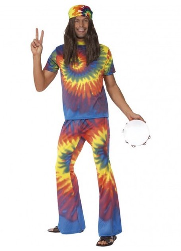 Hippie Hippy Rainbow Tie dye top and 