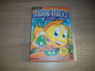 Jeu PC Marine Malice - Mystère Des Graines D'algues, CD-ROM 1994 - Très Bon état, Complet