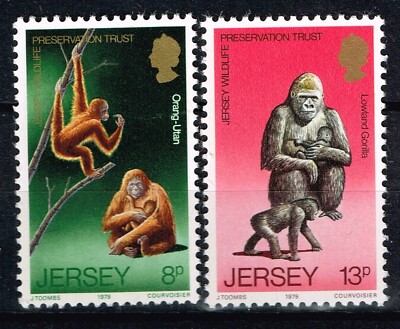 Jersey Fauna Wild Animals Monkeys stamps 1979 MNH A-4 | eBay