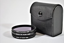 CAMERA FILTER SET 52mm UV, FL-D FLUORESCENT , CPL POLARIZER , DIGITAL, FILM
