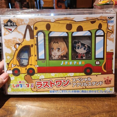 NEW Kemono Friends Serval Kaban Lucky Beast Set of 3 Acrylic Stand Plate Figure