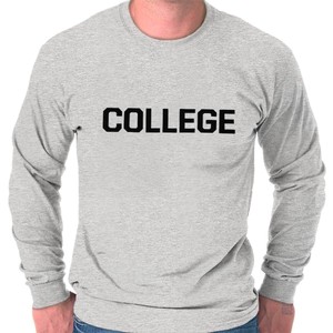 sweatshirt that says college