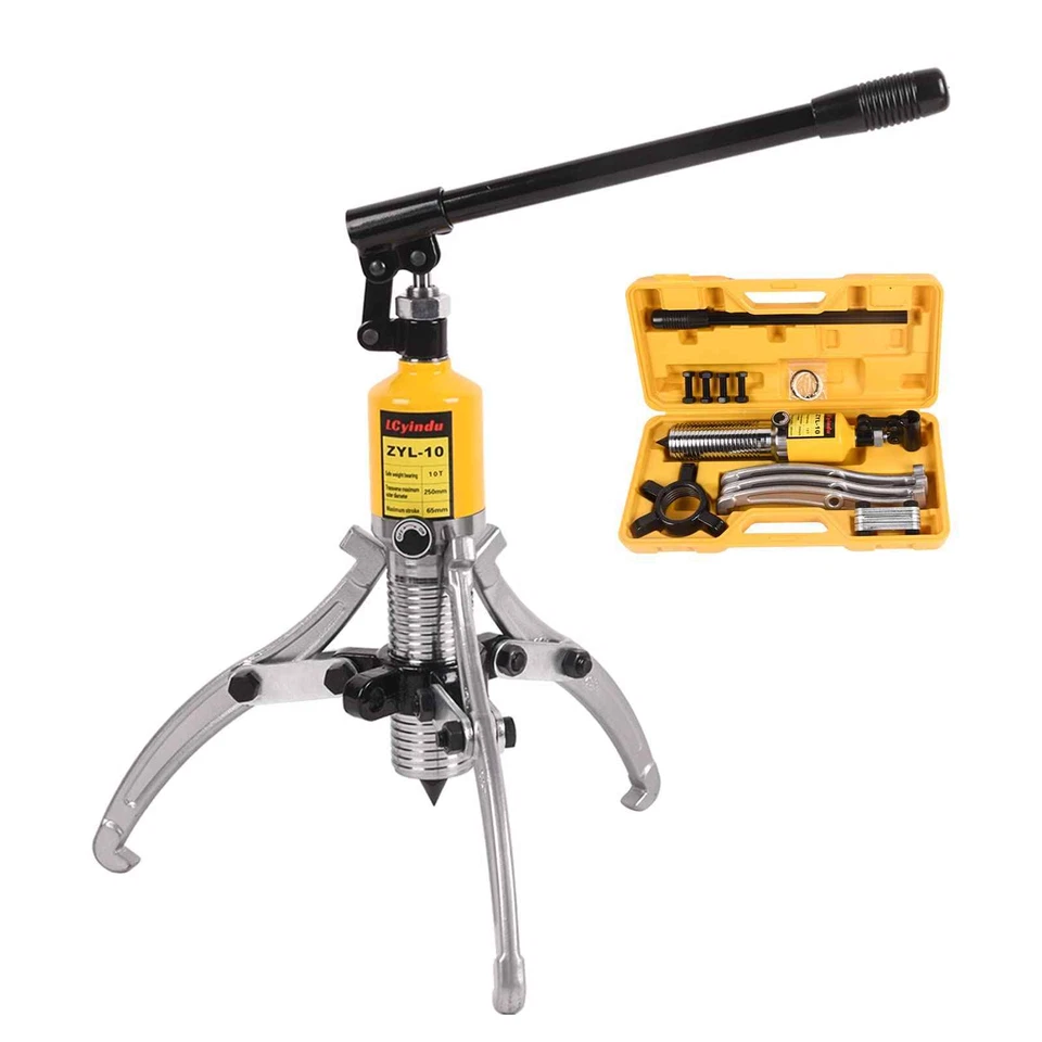 10T Hydraulic Gear Puller Bearing Puller 2 or 3 Jaws Bearing Hub Separator Tool - Image 2 of 4