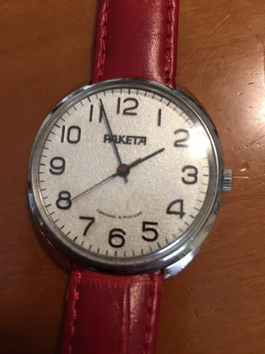 Orologio Vintage meccanico PAKETA Old russo carica manuale cinturino a  Scelta | eBay