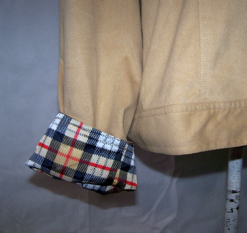 Jessica Holbrook Jacket Women Large Butter Soft Faux Suede Plaid Lined Button Up - Picture 3 of 10