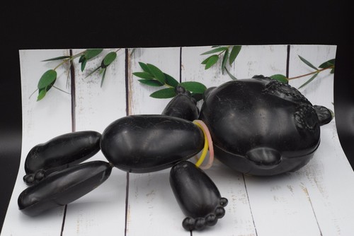 old 1960s russian toy baby girl vtg Children negro gift naked doll Afro-American - Picture 18 of 20
