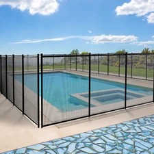 TAUS 4Ft x 72Ft Pool Fence Swimming Fence in Ground Life Saver Fence Portable