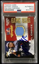 Michael Choice Signed 2013 Panini USA Baseball Game Gear Relic Card #50 PSA Auth