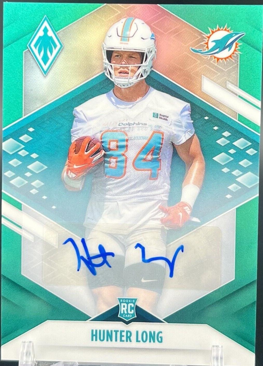 2021 Panini Phoenix - Rookie Hunter Long #190 Green Autographs /10 (AU ...