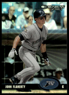 2003 Donruss #203 John Flaherty Stat Line Season #/33