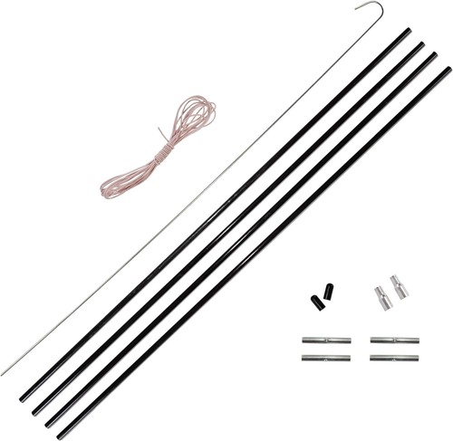Tent Pole Replacement Kit 7mm Fiberglass Two Style Pole Tips Fits Most Dome Tent - Picture 2 of 10