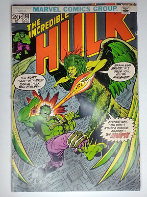 Marvel Comics The Incredible Hulk #168 1st Appearance The Harpy